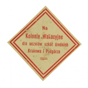 Cegiełka - Na kolonie dla uczniów szkół Krakowa i Pogórza