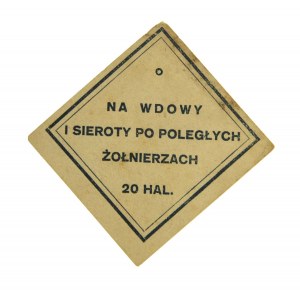 Cegiełka - Na Wdowy i Sieroty po Poległych Żołnierzach 20 hal Kraków.
