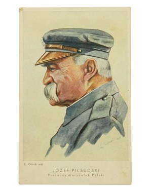 Pocztówka z wizerunkiem marszałka Piłsudskiego II RP