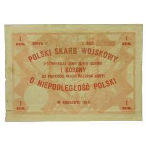 Polski Skarb Wojskowy 1 korona Kraków 1914r