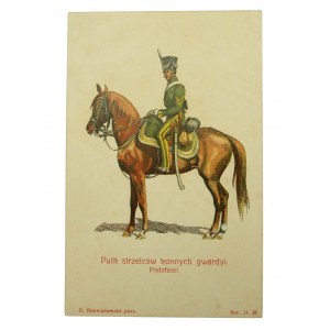 Pocztówka patriotyczna - podoficer-- pułk strzelców konnych gwardii Królestwa Polskiego