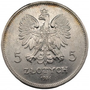 5 złotych 1931 NIKE - RZADKA w PIĘKNYM STANIE ZACHOWANIA