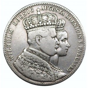 NIEMCY - Prusy - Wilhelm I (1861-1888) - Talar koronacyjny 1861