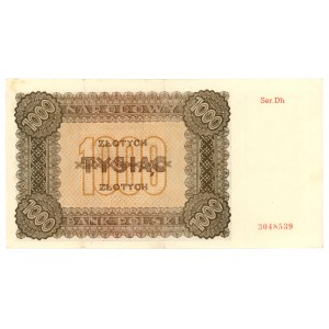 1000 złotych 1945 - seria zastępcza Dh