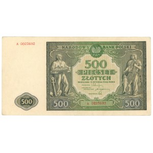 500 złotych 1946 - seria A