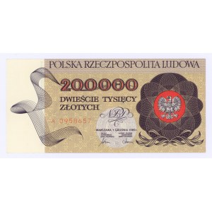 200.000 złotych 1989 - seria A
