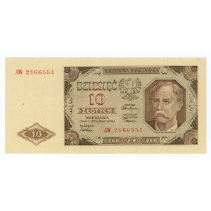 10 złotych 1948 - seria AW