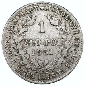 Królestwo Polskie - 1 złoty 1831 KG