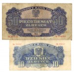 zestaw 2 do 500 złotych 1944 - obowiązkowym - razem 7 sztuk