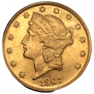 USA - 20 dolarów 1907 S - BELGIJKA