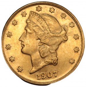 USA - 20 dolarów 1907 S - BELGIJKA