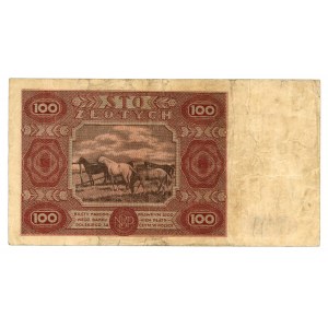 100 złotych 1947 - Ser. F