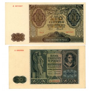 zestaw 1 do 100 złotych 1941 - razem 5 sztuk