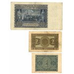 zestaw 1 do 500 złotych 1940 - razem 9 sztuk