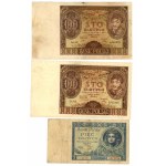 zestaw banknotów 1919 do 1936 - razem 6 sztuk