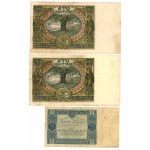 zestaw banknotów 1919 do 1936 - razem 6 sztuk