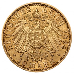 NIEMCY - Prusy - Wilhelm II - 10 marek 1896 A Berlin