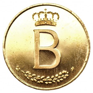 BELGIA - złoty żeton 1976 Baudouin - złoto 900, waga 6,45 g.