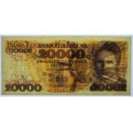 20.000 złotych 1989 - seria H - PMG 64