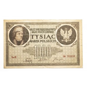 Poland, Second Republic (1918-1939), 1000 Polish marks, 17.05.1919, Ser. E.