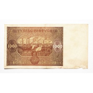 Polen, PRL (1944 - 1989), 1000 ZŁOTYCH 15.01.1946, Serie C.