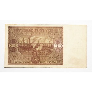 Poľsko, PRL (1944 - 1989), 1000 ZŁOTYCH 15.01.1946, séria L.