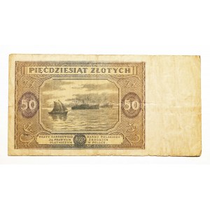 Polska, PRL (1944 - 1989), 50 ZŁOTYCH 15.05.1946, seria J.