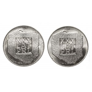 Poland, PRL (1944-1989), 200 zloty - set of 2 pieces, Map.