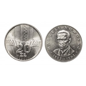 Polska, PRL (1944-1989), 2 x 20 złotych: Kłosy, Nowotko.