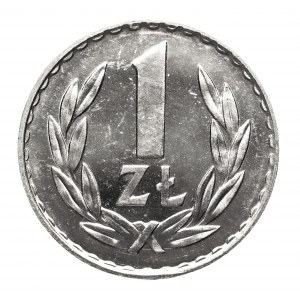 Polen, PRL 1944-1989), 1 Zloty 1975 zn.m., Warschau - wie SLR