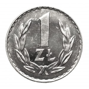 Polska, PRL 1944-1989), 1 złoty 1975 zn.m., Warszawa - jak lustrzanka