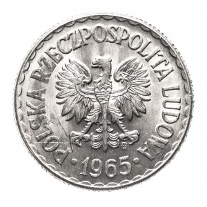 Polsko, Polská lidová republika (1944-1989). 1 zlotý 1965, Varšava
