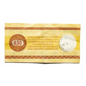 PEWEX 50 centów 1979 - HC - kasowany, duży.