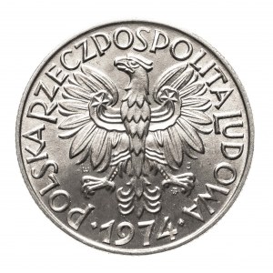 Polska, PRL (1944-1989), 5 złotych 1974 Rybak.