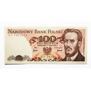 Poľsko, PRL (1944 - 1989), 100 ZŁOTYCH 17.05.1976, séria AP.