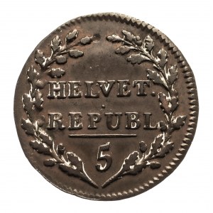 Szwajcaria, Republika Helwecka (1798 - 1803), 1/2 batzena 1799