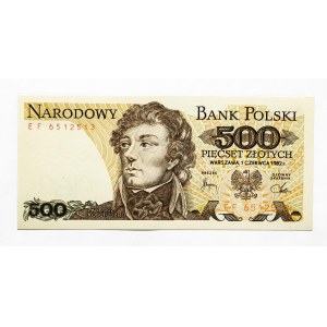 Poland, PRL (1944 - 1989), 500 ZŁOTYCH 1.06.1982, EF series.