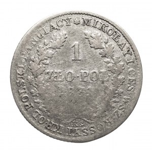 Königreich Polen, Nikolaus I. (1825-1855), 1 Zloty 1831 K.G., Warschau.