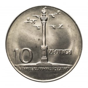 Polska, PRL (1944-1989), 10 złotych 1965, Kolumna Zygmunta.