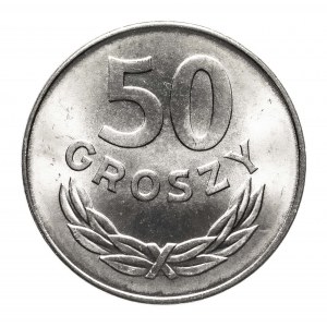 Poľsko, PRL (1944-1989), 50 groszy 1976, bez značky.