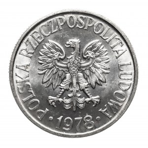 Polen, PRL (1944-1989), 50 Groszy 1978, ohne Münzzeichen.