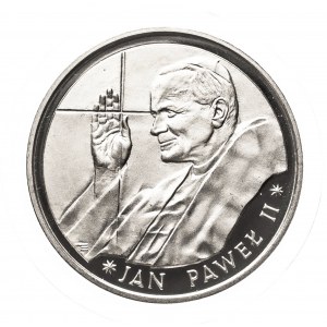 Polen, Volksrepublik Polen (1944-1989), 10000 Zloty 1988, Johannes Paul II Dünnes Kreuz, Warschau