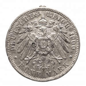 Niemcy, Cesarstwo Niemieckie (1871-1918), Badenia, 5 marek 1900 G, Karlsruhe