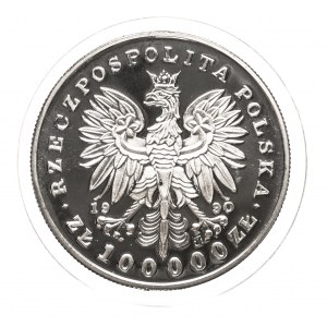 Poland, the Republic since 1989, 100,000 zloty 1900, Small Triptych - jozef Pilsudski.