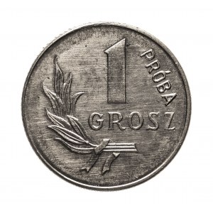 Polska, PRL (1944-1989), 1 grosz 1949 - próba niklowa.