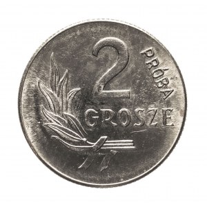 Polska, PRL (1944-1989), 2 grosze 1949 - próba niklowa.