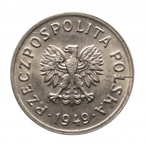 Polen, Volksrepublik Polen (1944-1989), 10 groszy 1949, miedzionikiel