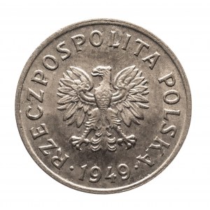 Poľsko, Poľská ľudová republika (1944-1989), 10 groszy 1949, miedzionikiel