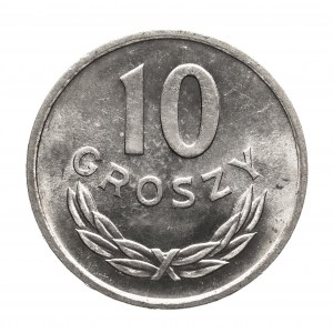 Polska, PRL (1944-1989), 10 groszy 1949, aluminium.