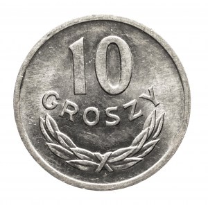 Poľsko, Poľská ľudová republika (1944-1989), 10 groszy 1961 hliník.